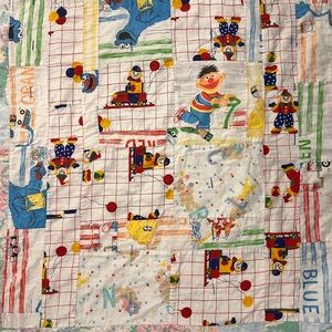 Colorful Sesame Street Quilt